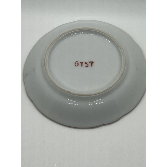 Lenwile-Ardalt Saucer Ring Dish Victorian Floral Saucer For Flat Cup - Picture 9 of 12